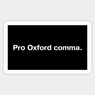 Pro Oxford comma. Sticker